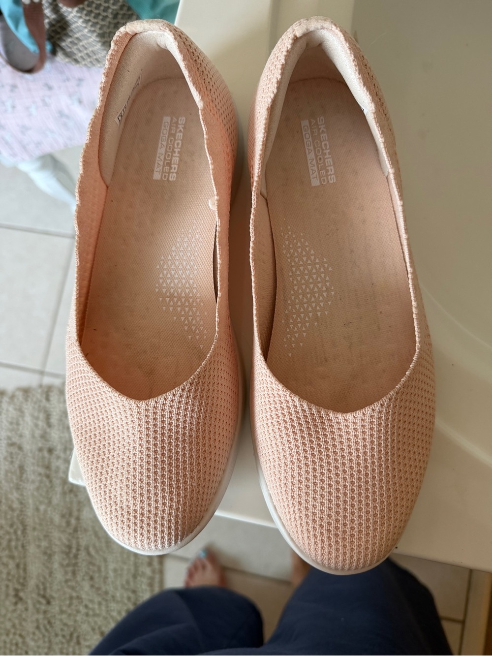 Skechers Women's Slip-On Knit Flats - Peachy Pink
